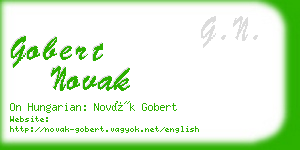 gobert novak business card